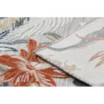 tepih BOTANIC 65262 Virágok, lapos szőtt - siva 117x170 cm