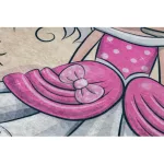  Kab. BAMBINO 43020 perivi tepih Princeza, zvijezde za djecu protuklizni - krem / roza 80x150 cm