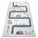  Kab. BAMBINO 46980 perivi tepih Forest za djecu protuklizni - bijela / zelena 80x150 cm