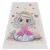  Kab. BAMBINO 43020 perivi tepih Princeza, zvijezde za djecu protuklizni - krem / roza 120x170 cm