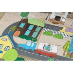  Kab. BAMBINO 34600 perivi tepih City, ulice za djecu protuklizni - bež / sivi 140x200 cm