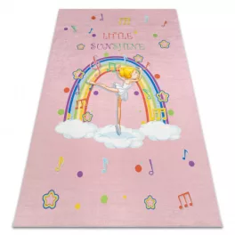    Kab. BAMBINO 41870 perivi tepih Balerina, duga za djecu protuklizni - roza 140x200 cm