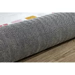  Kab. BAMBINO 47810 perivi tepih Duga, točkice za djecu protuklizni - bijela / roza 140x200 cm