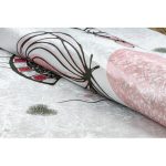  Kab. BAMBINO 2644 perivi tepih Djevojčica, jednorog za djecu protuklizni - bijela / ružičasta 160x220 cm