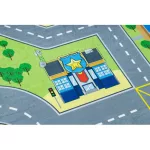  Kab. BAMBINO 9028 perivi tepih City, ulice za djecu protuklizni - zeleni/sivi 160x220 cm