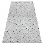  Kab. BAMBINO 47890 perivi tepih Dots za djecu protuklizni - bijela / smeđa 160x220 cm