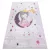 Kab. BAMBINO 48060 perivi tepih Princeza, zvijezde za djecu protuklizni - roza 160x220 cm