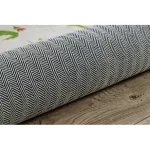  Kab. BAMBINO 50230 perivi tepih Zoo, ulice za djecu protuklizni - bež / zelena 160x220 cm