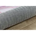  Kab. BAMBINO 48060 perivi tepih Princeza, zvijezde za djecu protuklizni - roza 200x290 cm