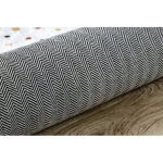  Kab. BAMBINO 47890 perivi tepih Dots za djecu protuklizni - bijela / smeđa 200x290 cm