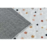  Kab. BAMBINO 47890 perivi tepih Dots za djecu protuklizni - bijela / smeđa 200x290 cm