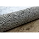  Kab. BAMBINO 38540 okrugli perivi tepih - nogomet za djecu protuklizni - crno/bijeli krug 120 cm
