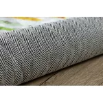  Kab. BAMBINO 38480 okrugli perivi tepih Set za gradnju za djecu protuklizni - sivo/žuti krug 80 cm