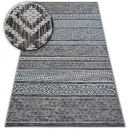   Fonott sizal tepih LOFT 21118 boho elefántcsont/siva/siva 120x170 cm
