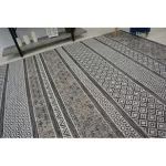 Fonott sizal tepih LOFT 21118 boho elefántcsont/siva/siva 120x170 cm