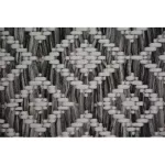 Fonott sizal tepih LOFT 21118 boho elefántcsont/siva/siva 120x170 cm