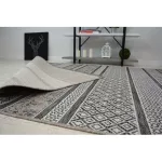 Fonott sizal tepih LOFT 21118 boho elefántcsont/siva/siva 140x200 cm