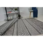 Fonott sizal tepih LOFT 21118 boho elefántcsont/siva/siva 200x290 cm