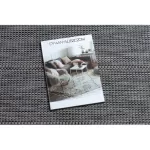 Fonott sizal tepih LOFT 21108 Vonalak siva / elefántcsont / siva 120x170 cm