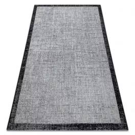 Fonott sizal floorlux tepih 20401 siva / crne 200x290 cm