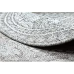  Tkani tepih od sisala LOFT 21193 Krug boho slonovača/srebro/taupe krug 160 cm