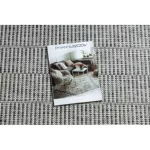  Pleteni tepih od sisala LOFT 21198 Okrugli boho kotač slonovača/srebro/taupe 160 cm