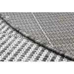  Pleteni tepih od sisala LOFT 21198 Okrugli boho kotač slonovača/srebro/taupe 160 cm