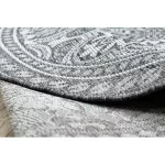  Pleteni tepih od sisala LOFT 21193 Kružni boho slonovača/srebrni/sivi krug 120 cm