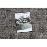  Tkani sisal floorlux tepih Circle 20401 srebrni / crni krug 120 cm