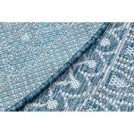  Pleteni tepih od sisala LOFT 21207 Rosette Circle boho slonovača/srebrni/plavi kotač 160 cm