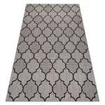 Fonott sizal floorlux tepih 20607 marokkói rácsos siva / crne 120x170 cm