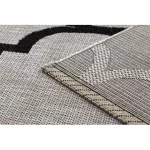  Tkani sisal floorlux tepih 20608 Marokanska mreža srebrna / crna 240x330 cm