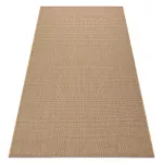 Fonott sizal floorlux tepih 20580 egyszerű, jednobojan - természetes / kávé 60x110 cm