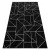  Tkani sisal floorlux tepih 20605 crni / srebrni TROKUTOVI, GEOMETRIJSKI 240x330 cm