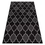 Fonott sizal floorlux tepih 20607 marokkói rácsos siva / crne 60x110 cm