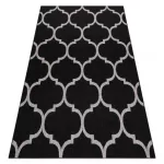 Fonott sizal floorlux tepih 20608 marokkói rácsos crne / siva 60x110 cm