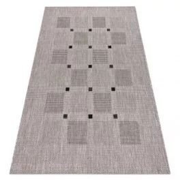   Fonott sizal floorlux tepih 20079 Négyszögletes siva / crne 200x290 cm