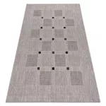 Fonott sizal floorlux tepih 20079 Négyszögletes siva / crne 80x150 cm