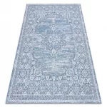 Fonott sizal tepih LOFT 21213 plava / siva / elefántcsont 200x290 cm