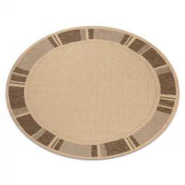    Tkani krug tepiha od sisala floorlux 20195 mais / krug za kavu 160 cm