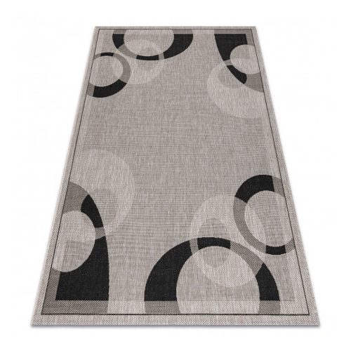 Fonott sizal floorlux tepih 20078 siva  / crne 200x290 cm