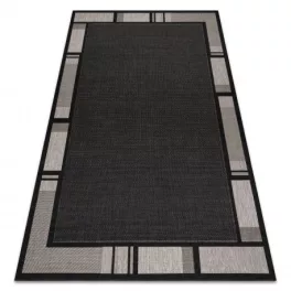 Fonott sizal floorlux tepih 20195 crne / siva  200x290 cm