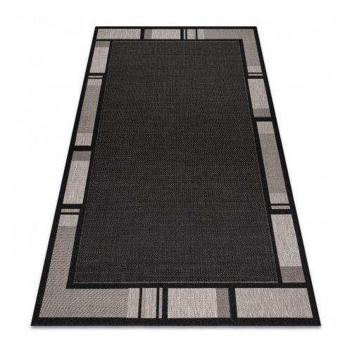 Fonott sizal floorlux tepih 20195 crne / siva  200x290 cm