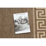 Fonott sizal floorlux tepih 20014 coffe / mais 80x150 cm