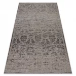  Tkani sisal floorlux tepih 20211 srebrni / CRNI 240x330 cm