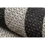  Tkani sisal floorlux tepih 20340 srebrni / crni cik-cak 240x330 cm
