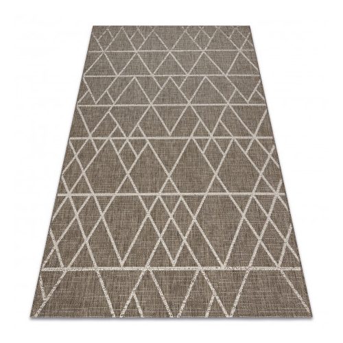 Fonott sizal floorlux tepih 20508 taupe / pezsgő HÁROMSZÖGEK 200x290 cm