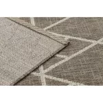 Fonott sizal floorlux tepih 20508 taupe / pezsgő HÁROMSZÖGEK 200x290 cm