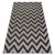 Fonott sizal floorlux tepih 20340 siva / crne Cikcakk 160x230 cm