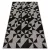 Fonott sizal floorlux tepih 20489 siva / crne HÁROMSZÖGEK 120x170 cm